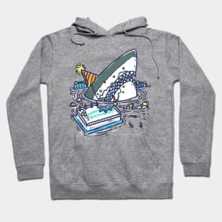 Sheet Cake Destruction Shark Hoodie